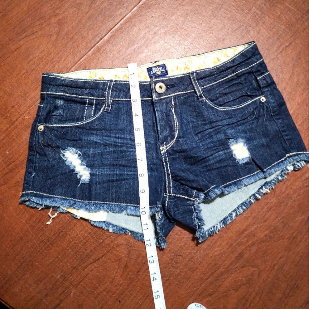Denim Distressed Women Jeans Shorts - Picture 3 of 6